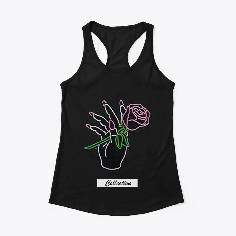 Rose in Hand Tank Top